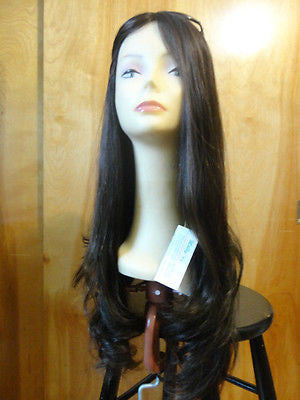European Multidirectional 26" Straight Dark Brown with Highlights #6/2 - wigs, Women's Wigs - kosher, Malky Wigs - Malky Wigs
