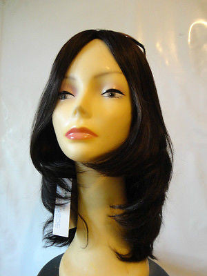 European Multidirectional 16" Straight Soft Black #1B - wigs, Women's Wigs - kosher, Malky Wigs - Malky Wigs