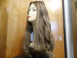 European Multidirectional 26" Straight Lightest Brown with Highlights #14/8 - wigs, Women's Wigs - kosher, Malky Wigs - Malky Wigs