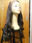European BandFall 26" Medium Brown Highlights #8/4 - wigs, Women's Wigs - kosher, Malky Wigs - Malky Wigs