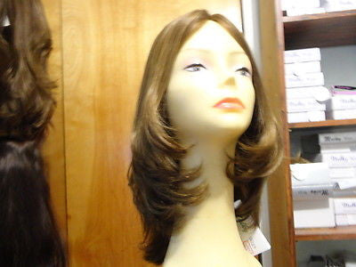 European Multidirectional 16" Straight Brown with Highlights #4/8/10 - wigs, Women's Wigs - kosher, Malky Wigs - Malky Wigs