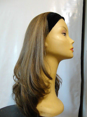 European BandFall 22" Light Brown with Highlights #14/8 - wigs, Women's Wigs - kosher, Malky Wigs - Malky Wigs