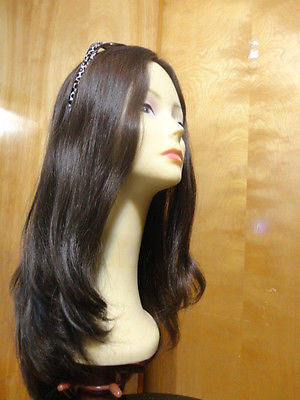 European Multidirectional 22" Straight Medium Brown #4 - wigs, Women's Wigs - kosher, Malky Wigs - Malky Wigs