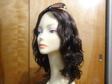 European Multidirectional 16" Wavy Dark Brown with Highlights #6/2 - wigs, Women's Wigs - kosher, Malky Wigs - Malky Wigs