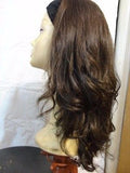 European BandFall 22" Medium Brown with Highlights #4 - wigs, Women's Wigs - kosher, Malky Wigs - Malky Wigs