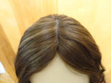 European Multidirectional 16" Wavy Brown with Highlights #14/8 - wigs, Women's Wigs - kosher, Malky Wigs - Malky Wigs
