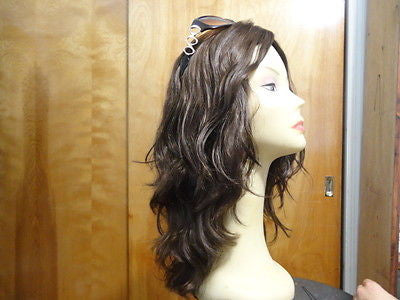 European Multidirectional 16" Wavy Medium Brown #8/4 - wigs, Women's Wigs - kosher, Malky Wigs - Malky Wigs