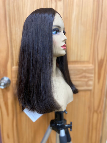 Malky European Multidirectional Lace Front Hair Dark Brown 17" Straight