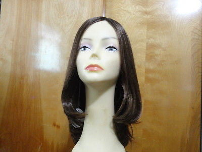 European Multidirectional 16" Straight Medium Brown with Highlights - wigs, Women's Wigs - kosher, Malky Wigs - Malky Wigs