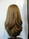 European BandFall 22" Light Brown with Highlights #14/8 - wigs, Women's Wigs - kosher, Malky Wigs - Malky Wigs