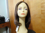 European Multidirectional 16" Straight Medium Brown with Highlights - wigs, Women's Wigs - kosher, Malky Wigs - Malky Wigs