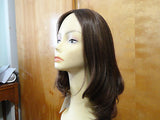 European Multidirectional 16" Straight Medium Brown with Highlights - wigs, Women's Wigs - kosher, Malky Wigs - Malky Wigs