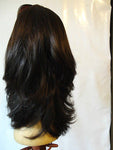 European Multidirectional 16" Straight Darkest Brown #2 - wigs, Women's Wigs - kosher, Malky Wigs - Malky Wigs