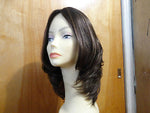 European Multidirectional 16" Straight Medium Brown #8/4 - wigs, Women's Wigs - kosher, Malky Wigs - Malky Wigs