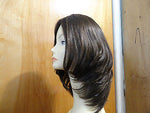 European Multidirectional 16" Straight Medium Brown #8/4 - wigs, Women's Wigs - kosher, Malky Wigs - Malky Wigs