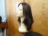 European Multidirectional 16" Straight Medium Brown with Highlights - wigs, Women's Wigs - kosher, Malky Wigs - Malky Wigs