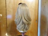 European Multidirectional 16" Straight Light Blonde with Highlights #16/10 STREAKS - wigs, Women's Wigs - kosher, Malky Wigs - Malky Wigs