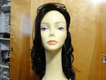 Remy Human Hair 18" Darkest Brown with Highlights #4 - wigs, Women's Wigs - kosher, Malky Wigs - Malky Wigs
