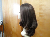 European Multidirectional 16" Straight Medium Brown with Highlights - wigs, Women's Wigs - kosher, Malky Wigs - Malky Wigs