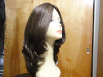 European Multidirectional 16" Straight Medium Brown #8/4 - wigs, Women's Wigs - kosher, Malky Wigs - Malky Wigs