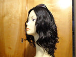 European Multidirectional 16" Wavy Natural Soft #1B - wigs, Women's Wigs - kosher, Malky Wigs - Malky Wigs