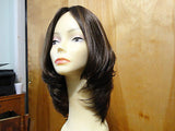 European Multidirectional 16" Straight Medium Brown #8/4 - wigs, Women's Wigs - kosher, Malky Wigs - Malky Wigs