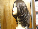 European Multidirectional 16" Straight Medium Brown #8/4 - wigs, Women's Wigs - kosher, Malky Wigs - Malky Wigs