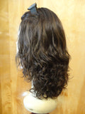 European Multidirectional 16" Wavy Dark Brown with Highlights #8/4 - wigs, Women's Wigs - kosher, Malky Wigs - Malky Wigs