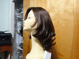 Remy Human Hair Medium Brown with Highlights #8/4 - wigs, Women's Wigs - kosher, Malky Wigs - Malky Wigs