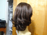 Remy Human Hair Medium Brown with Highlights #8/4 - wigs, Women's Wigs - kosher, Malky Wigs - Malky Wigs