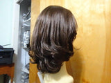 Remy Human Hair Medium Brown with Highlights #8/4 - wigs, Women's Wigs - kosher, Malky Wigs - Malky Wigs