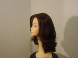 Remy Human Hair Darkest Brown with Highlights #4 - wigs, Women's Wigs - kosher, Malky Wigs - Malky Wigs