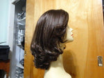 Remy Human Hair Medium Brown with Highlights #8/4 - wigs, Women's Wigs - kosher, Malky Wigs - Malky Wigs